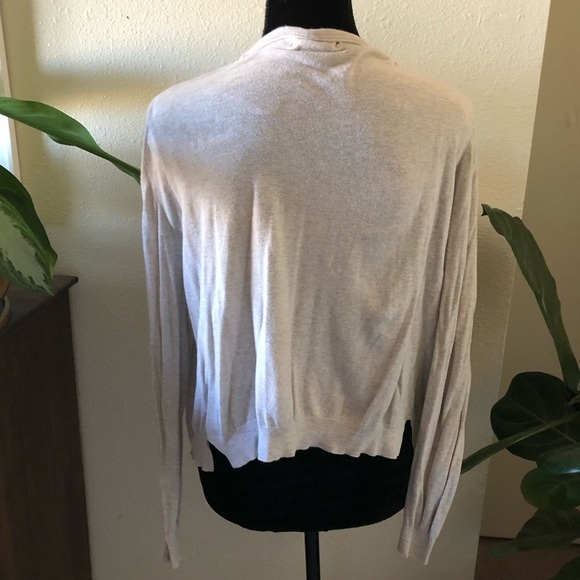 Nordstrom super soft Cotton cardigan heather grey - Picture 4 of 5